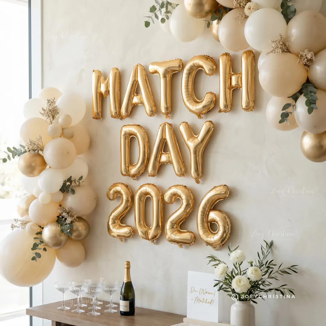 Medical Match Day 2026 Foil Balloon Banner, Party Decorations - Etsy | Etsy (US)