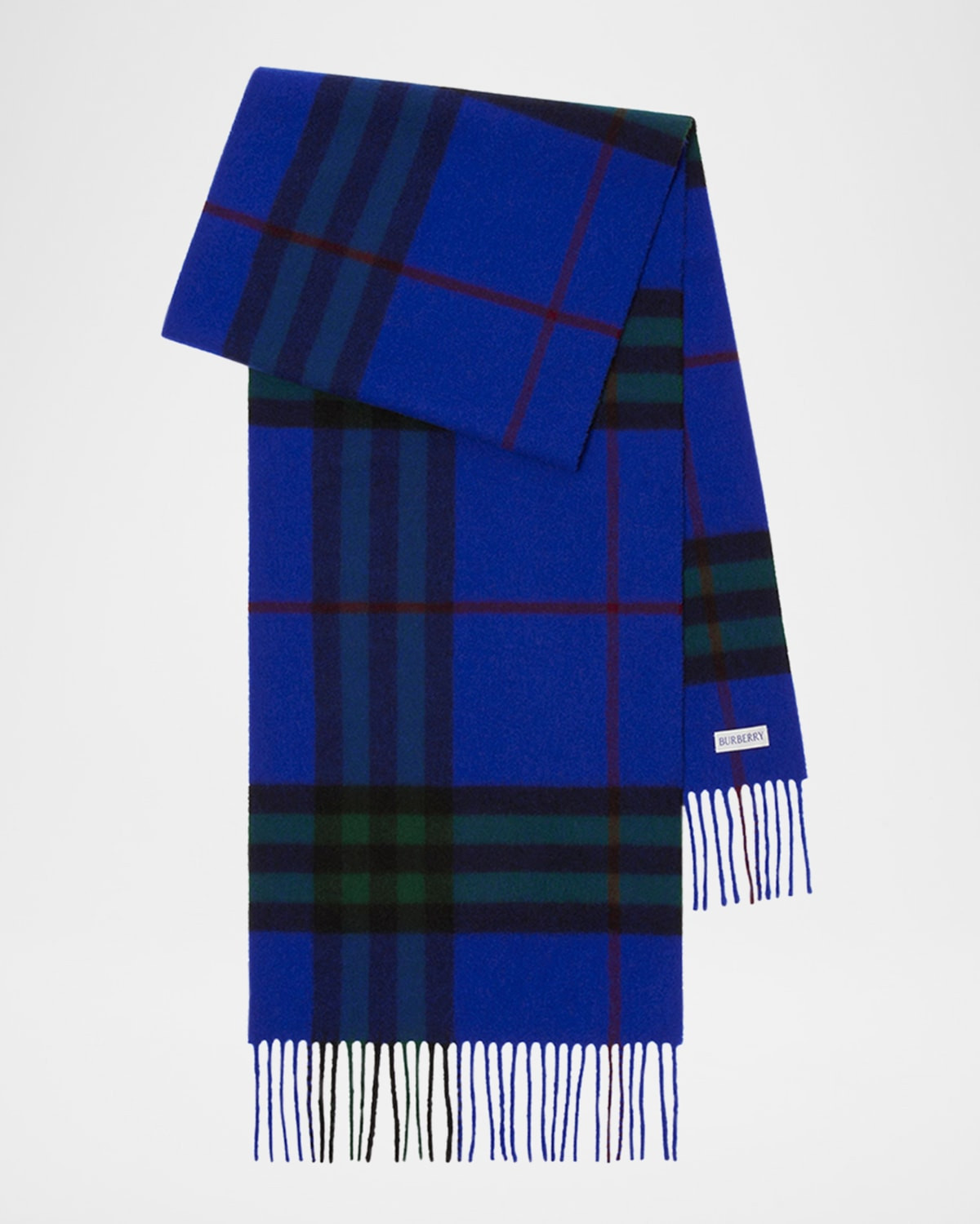 Men's Cashmere Giant Check Scarf | Neiman Marcus