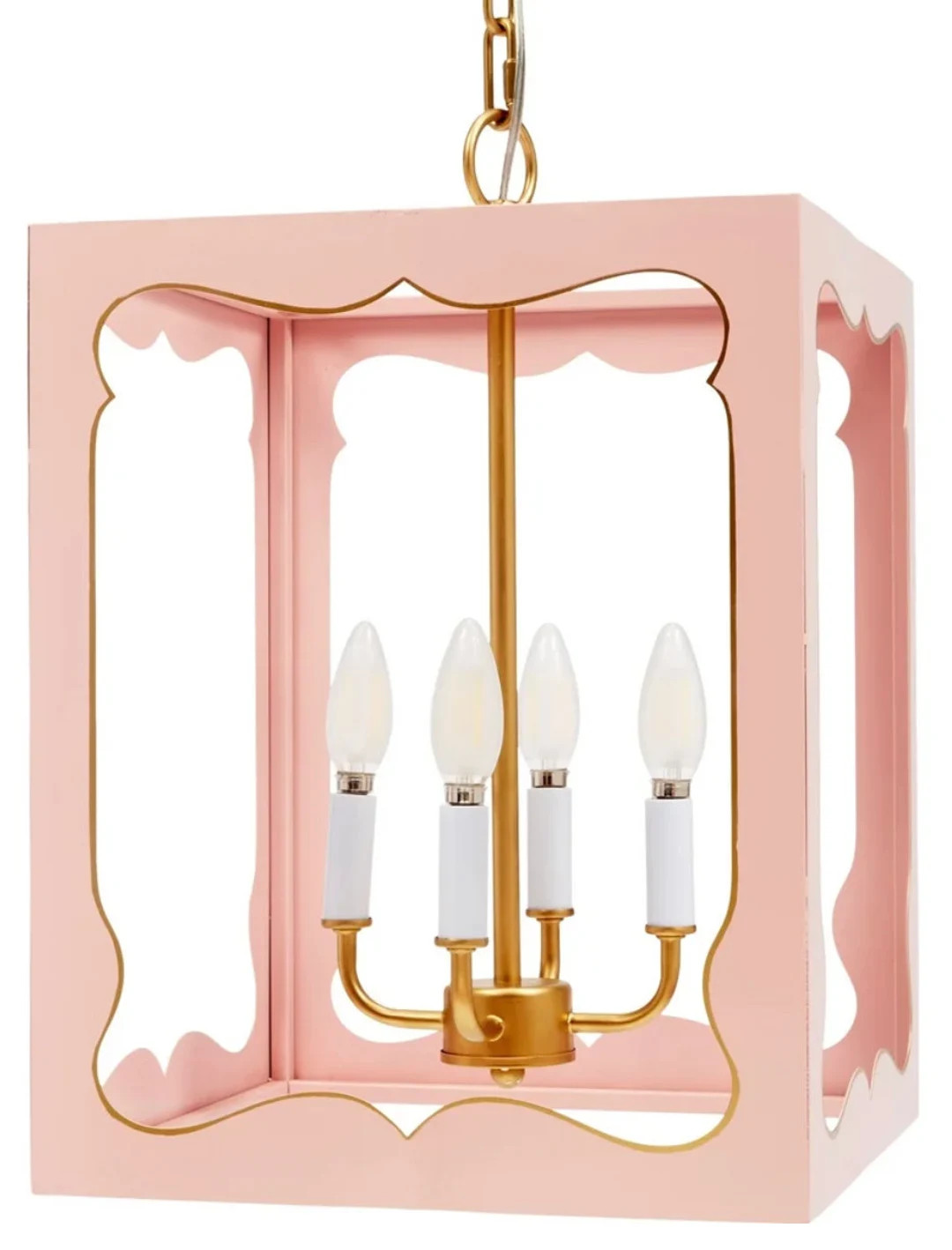 IN STOCK Blush Pink Lantern with Gold Accents | Etsy (US)
