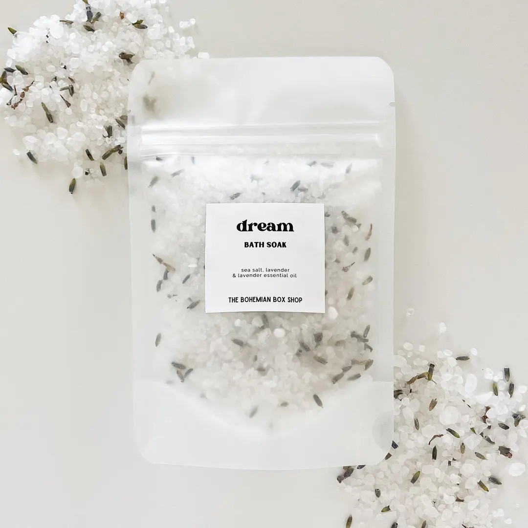 Dream Lavender Bath Soak Packet Lavender Bath Salts Choose From 2oz or 4oz Self Care Gifts Relaxa... | Etsy (US)