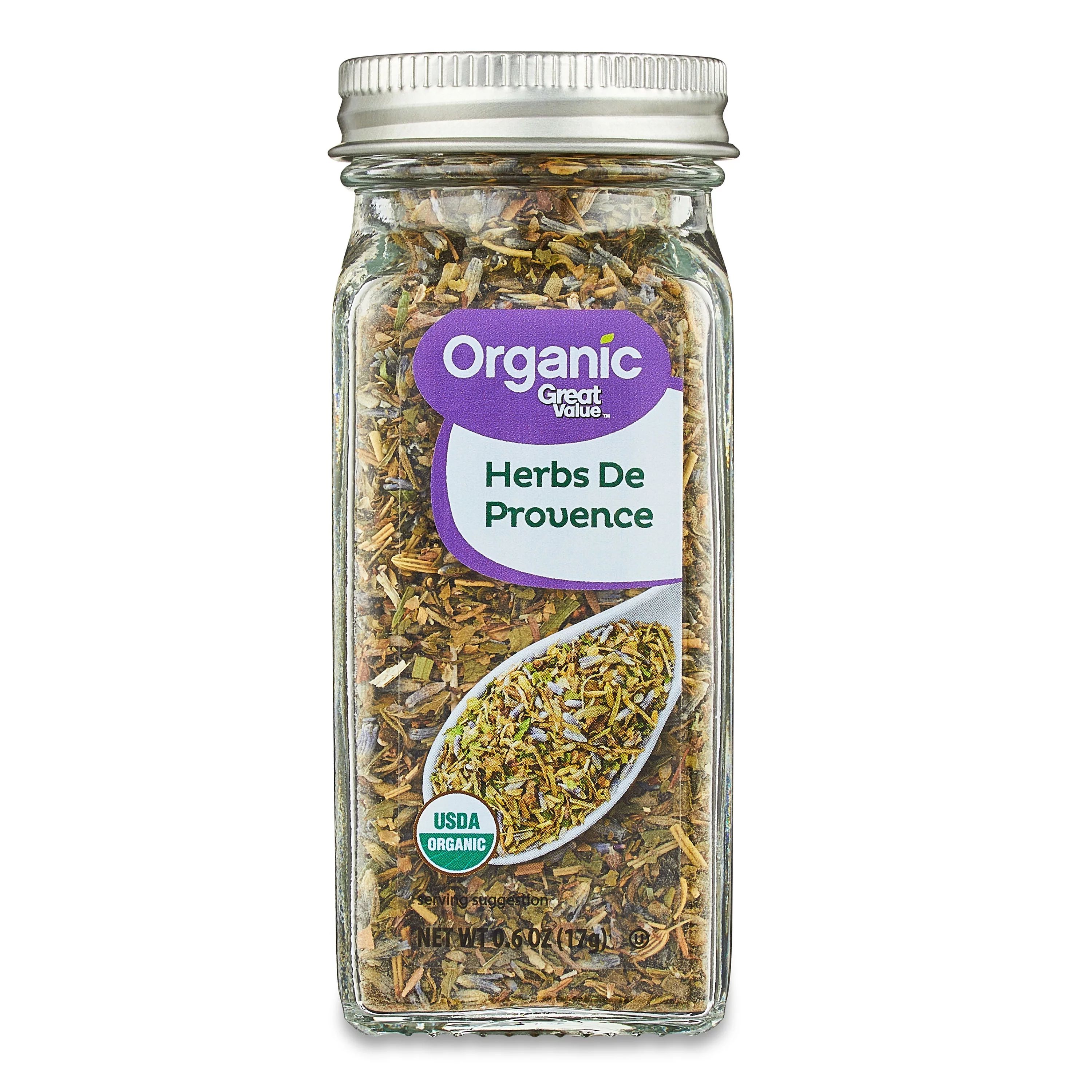 Great Value Organic Herbs de Provence, 0.6 oz - Walmart.com | Walmart (US)