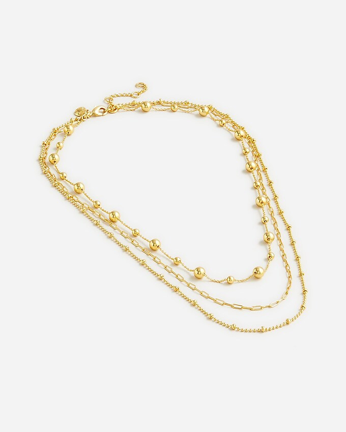 Dainty gold-plated layered necklace | J. Crew US