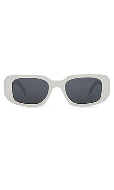 Prada Rectangle in White & Dark Grey from Revolve.com | Revolve Clothing (Global)