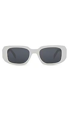 Prada Rectangle in White & Dark Grey from Revolve.com | Revolve Clothing (Global)