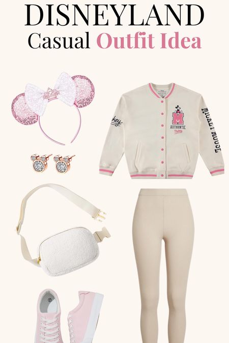 Discover the perfect Disneyland Casual Outfit Idea! Elevate your Disney style with a comfy jacket, leggings, and trendy shoes. Complete the look with a stylish fanny pack and don't forget the adorable Micky Mouse earrings and headband. Embrace the magical vibes with this curated casual outfit for your Disney adventures. 🏰✨ #Disney #Casual #OutfitIdea

#LTKswim #LTKSeasonal #LTKstyletip
