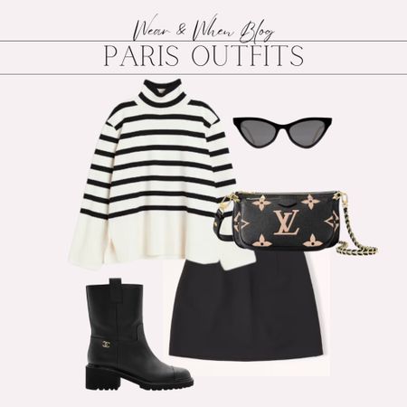 Fall outfit idea / paris outfit idea
Striped sweater
Black mini skirt
Moto boots


#LTKunder100 #LTKSeasonal #LTKstyletip