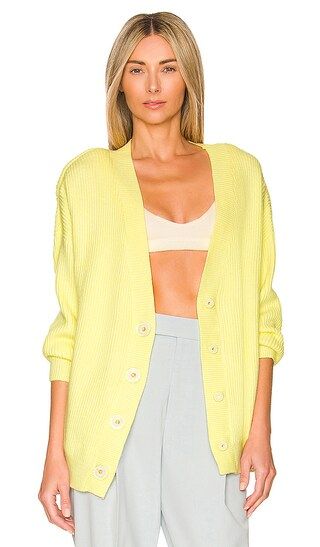 Frankie Cardigan in Yellow | Revolve Clothing (Global)