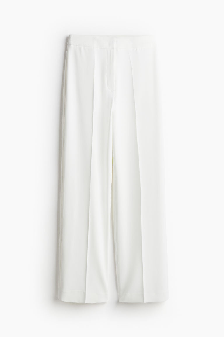 H & M - Wide trousers - White | H&M (UK, MY, IN, SG, PH, TW, HK)