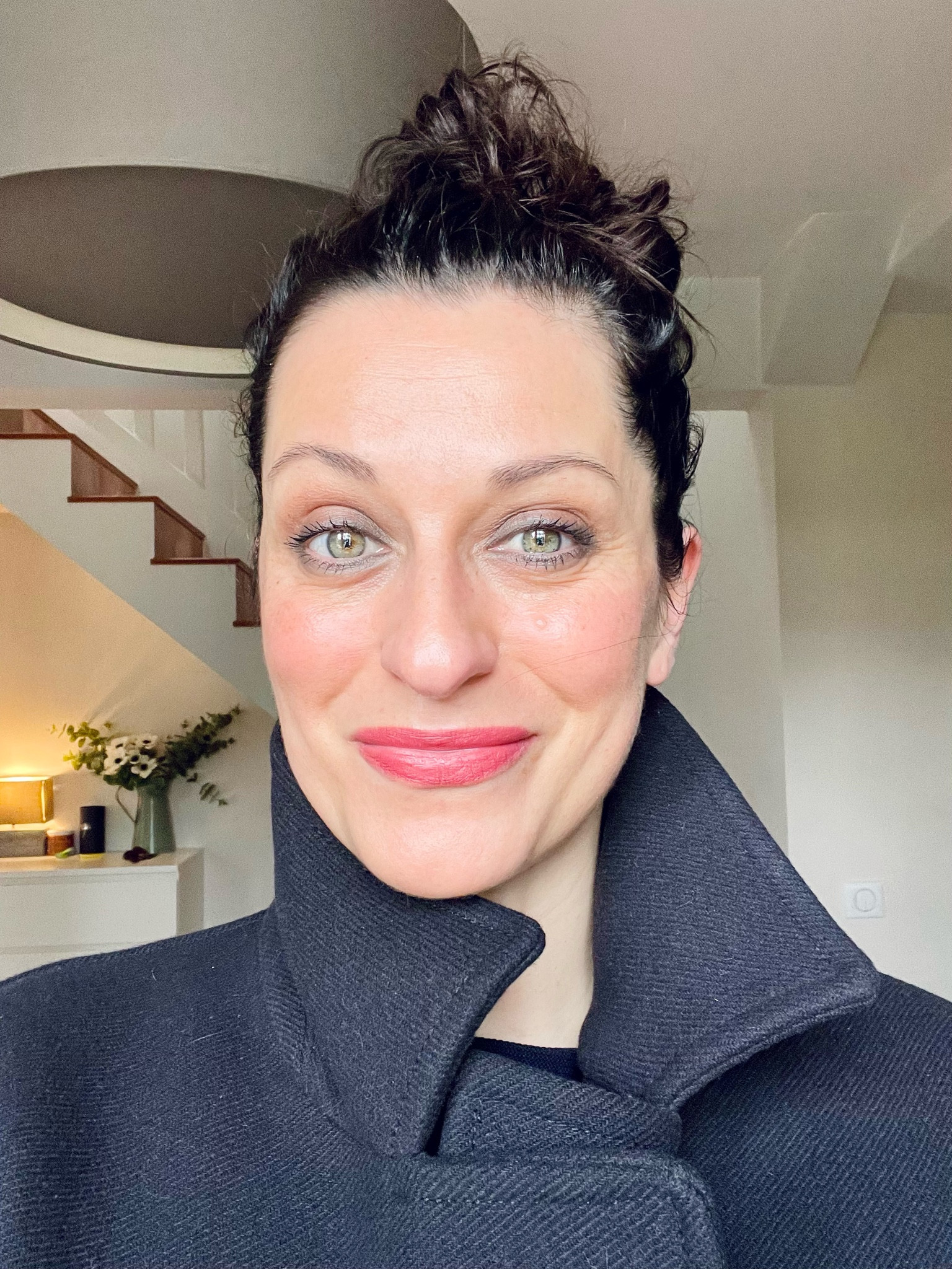 Bisou Balm « Bêtise » matte lipstick #violette_FR 
Navy peacoat #pablo

#LTKeurope #LTKover40 #LTKmidsize