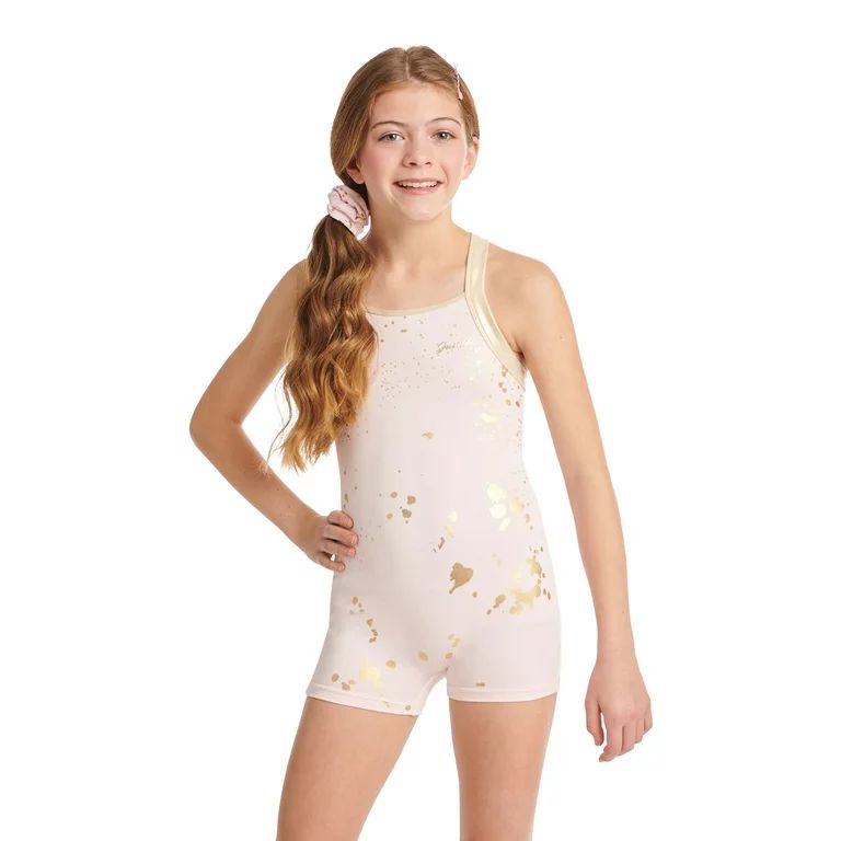 Justice Girls Dance and Gymnastics Biketard with Scrunchie, Sizes XS-XL | Walmart (US)
