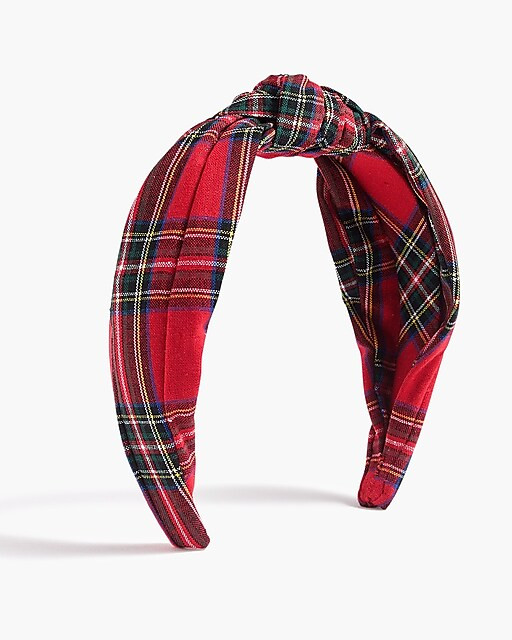 Tartan knot headband | J.Crew Factory