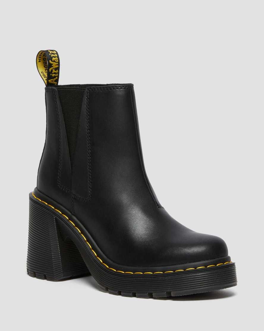 Spence Leather Flared Heel Chelsea Boots | Dr Martens (UK)