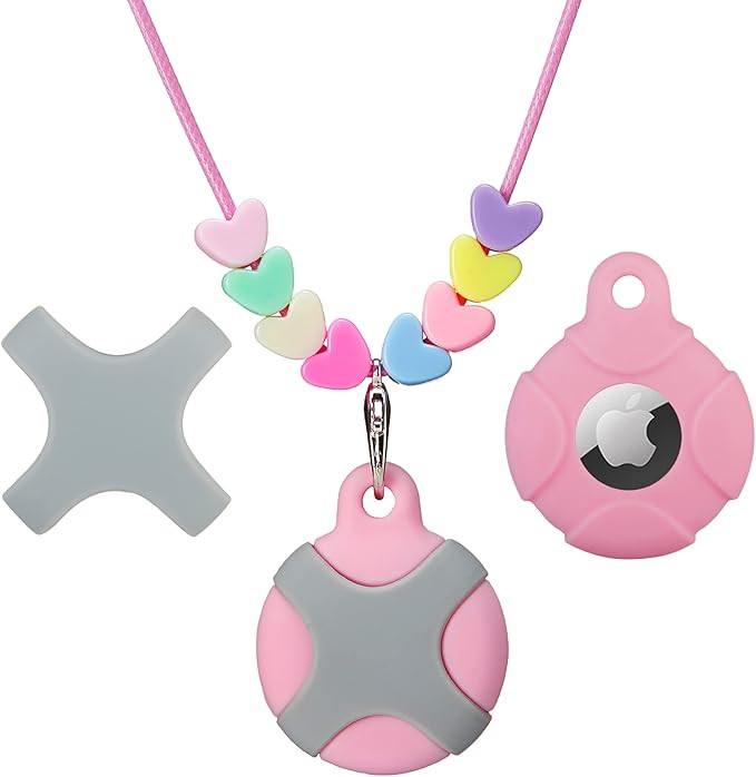 CHABAEBAE AirTag Necklace Kids- Secure Discreet AirTag Holder for Kids & Adults, AirTag Case | Ad... | Amazon (US)