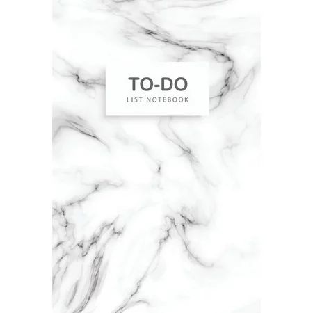 Daily To-Do List Personal Task Management: To-Do List Notebook: Marble White Cover - 110 Daily Work  | Walmart (US)