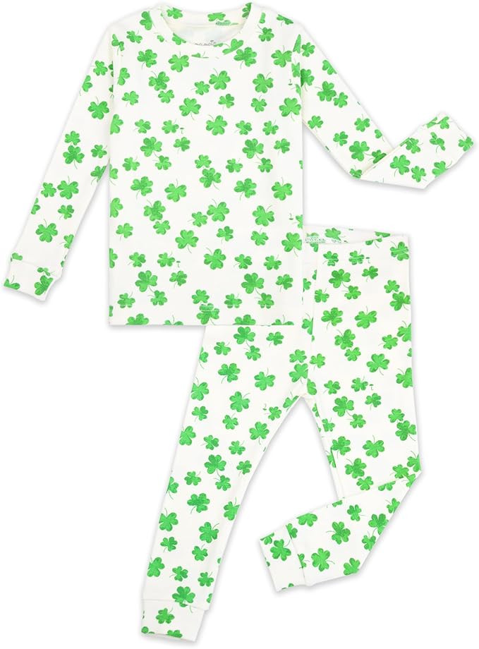 moimoln Sibling Matching 6M-8Y Soft Warm Cotton Modal Character Long Sleeve Snug-Fit Pajama Long ... | Amazon (US)