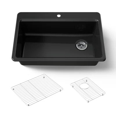 Riverby 33" Top-Mount Single-Bowl Kitchen Sink | Wayfair North America