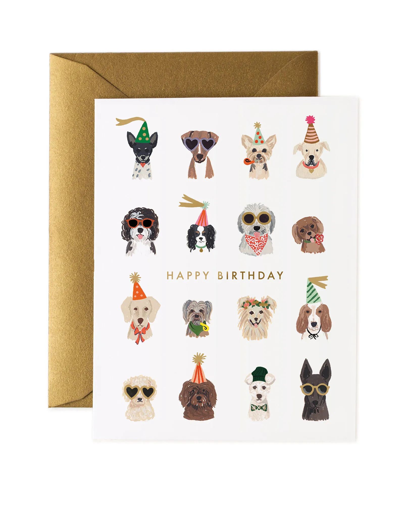 Dogs Hats and Sunglasses Birthday Card | Oliver Bonas | Oliver Bonas (Global)
