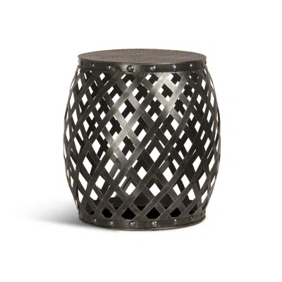 Garden Gate - Outdoor Aluminum Drum Table w/ Hammered Finished Top | Perigold