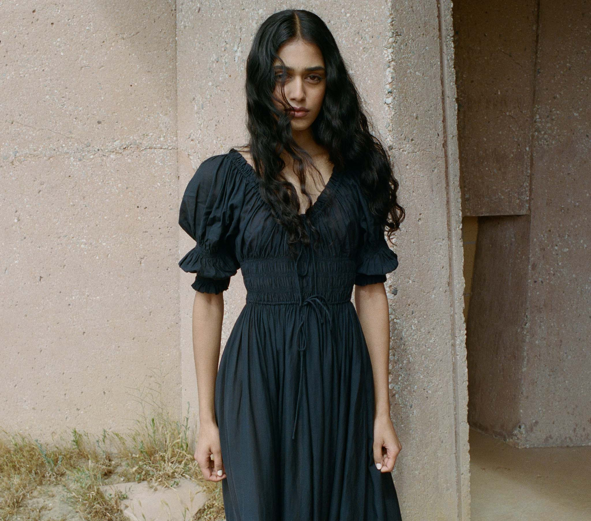 Ischia Dress - Navy | DÔEN | DOEN