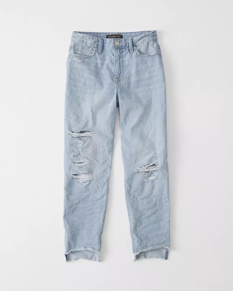 High Rise Girlfriend Jeans | Abercrombie & Fitch US & UK