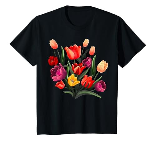 Bouquet of Tulips on Tulip flowers T-Shirt | Amazon (US)