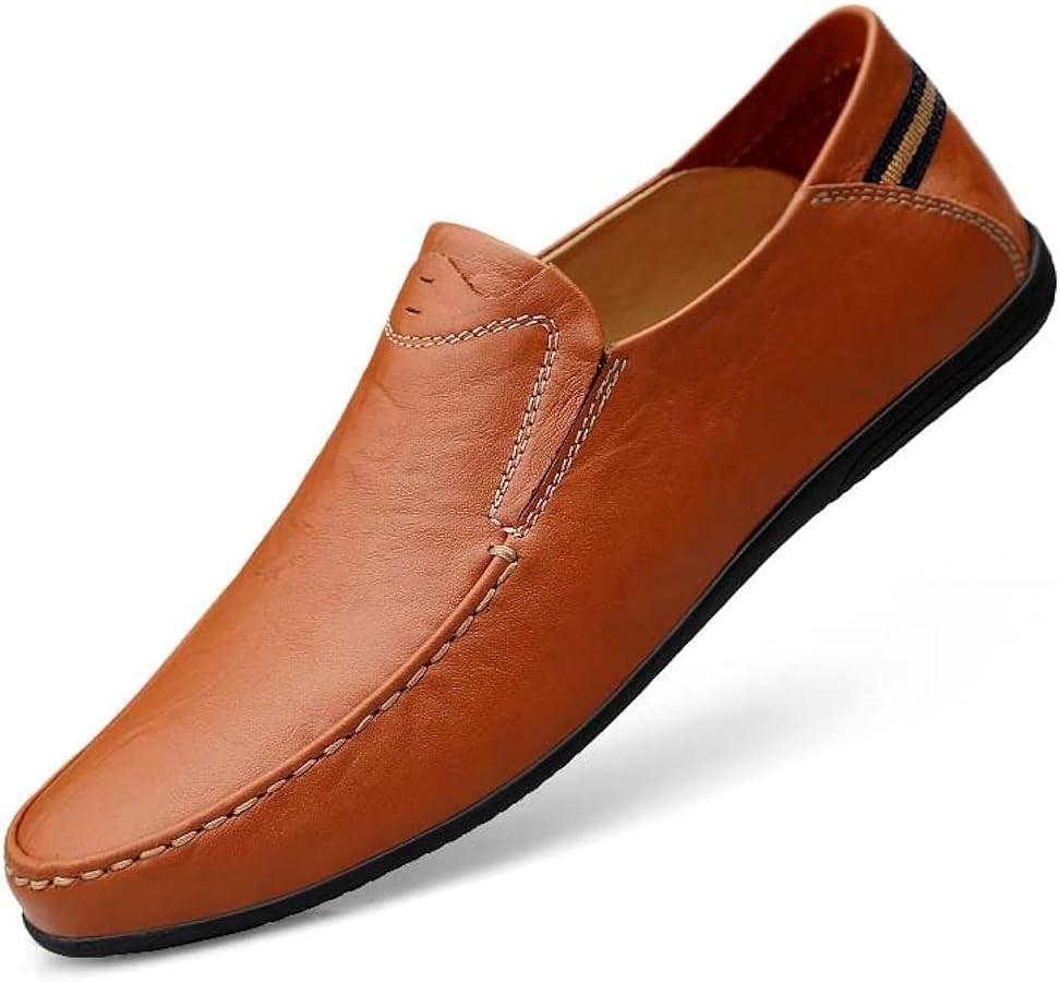 Loafer Premium Genuine Leather Men's Casual Shoes Slip On Mens Driving Penny Loafers for Men Ligh... | Amazon (US)