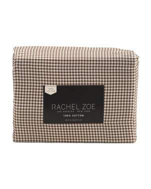 Cotton Mini Gingham Sheet Set | Marshalls