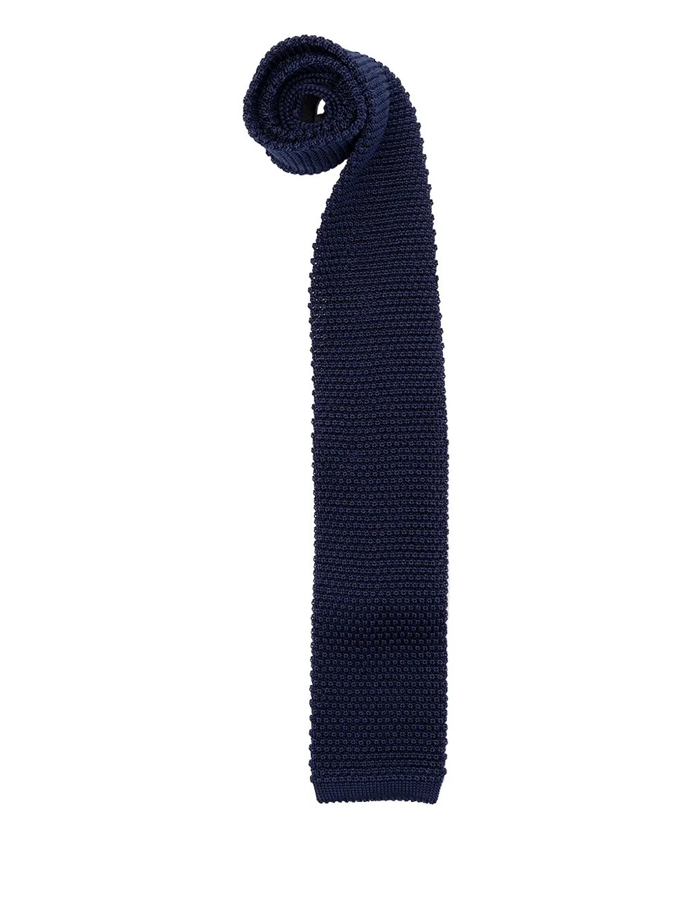 Brunello Cucinelli knitted silk tie - Blue | Farfetch Global