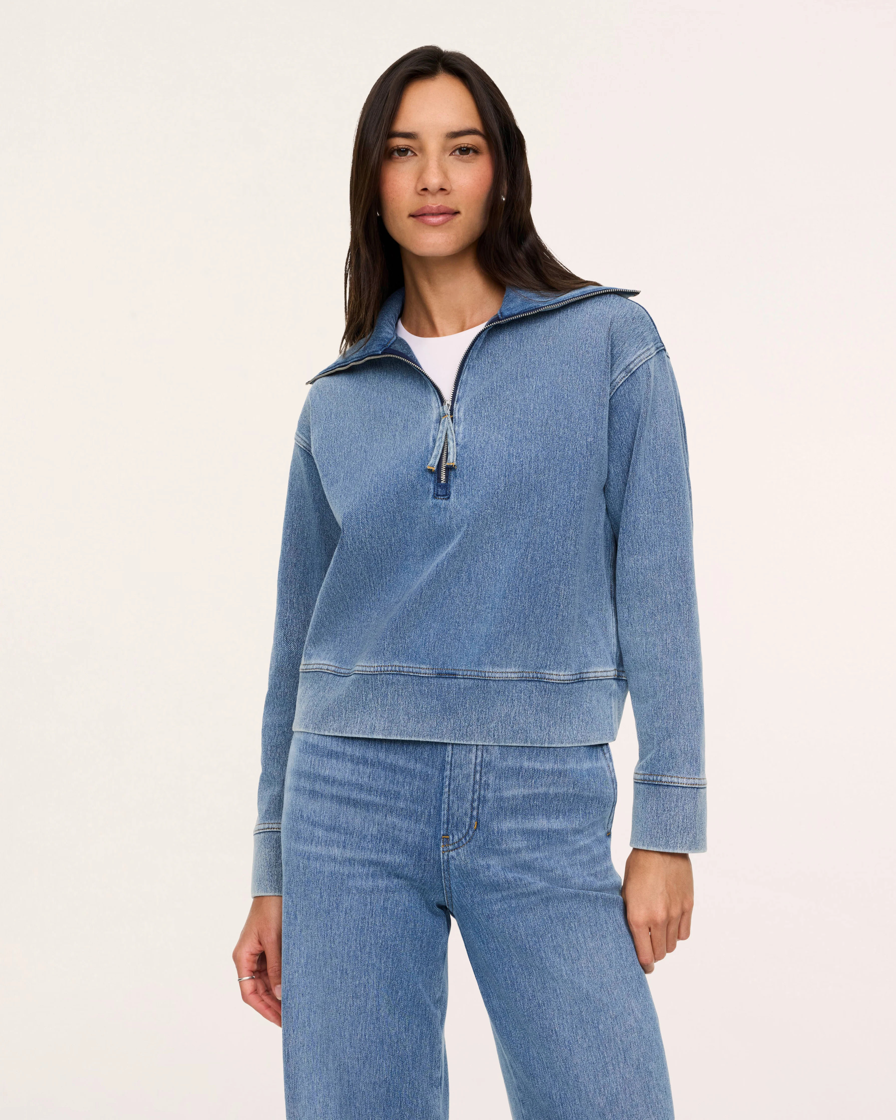 SPANX® Denim-ish Half Zip | Spanx