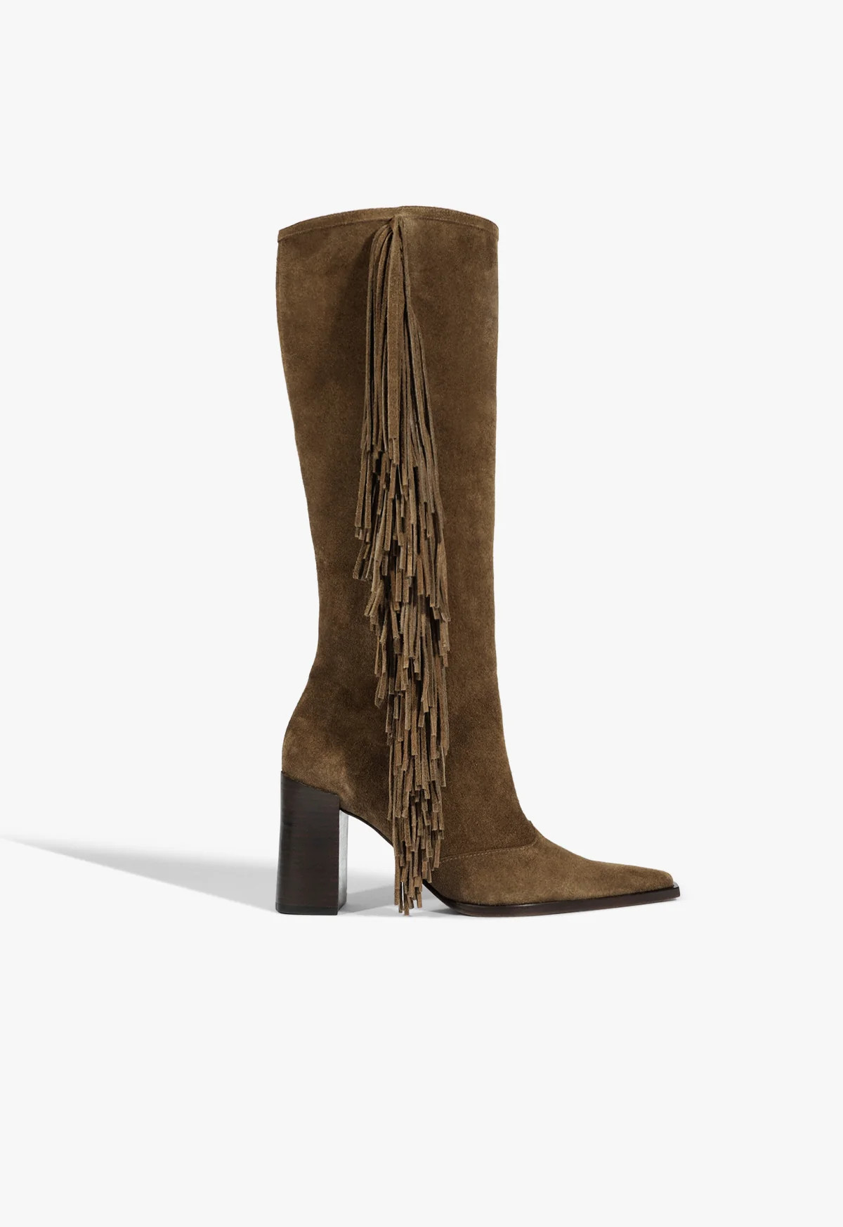 Brown Suede Boot Raffaela Up West | SCHUTZ | Schutz (US)