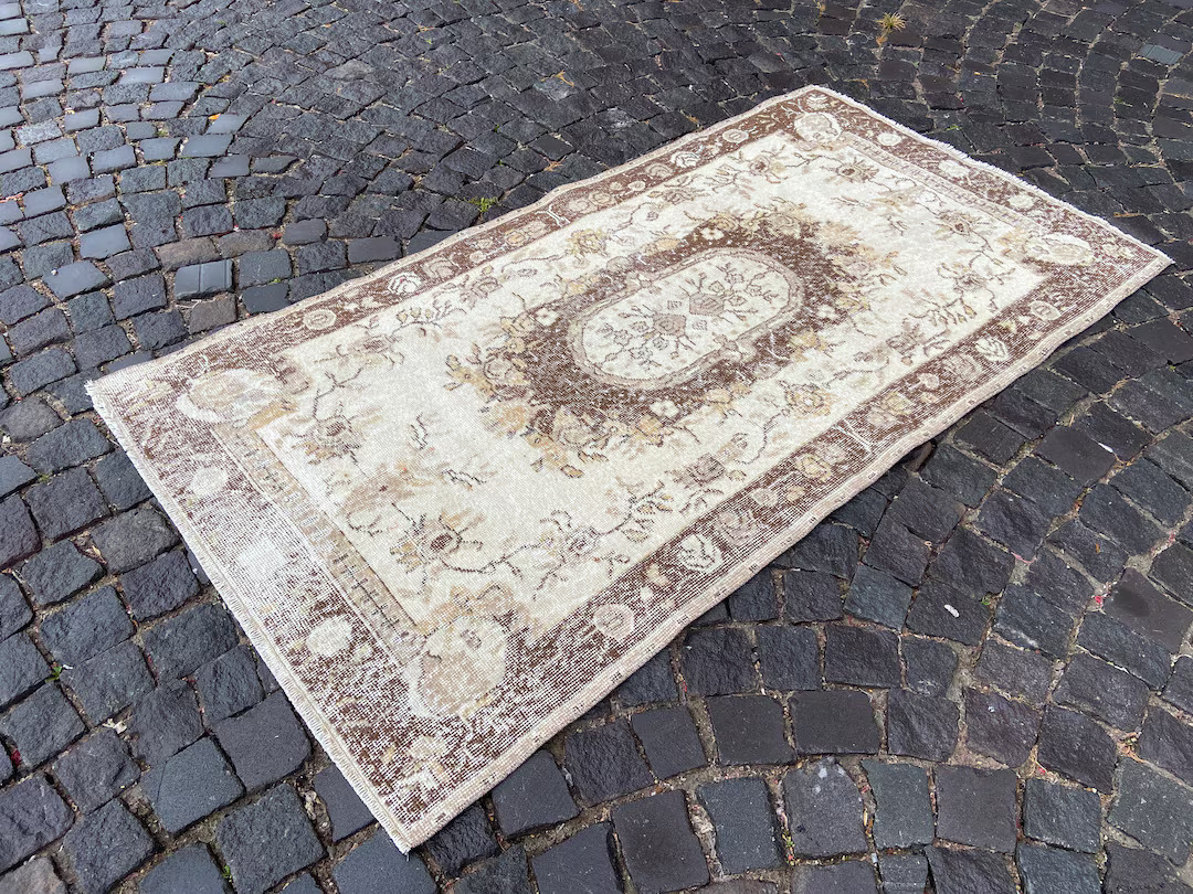 Handmade rug, Wool rug, Area Rug, Turkish rug, Home decor, Vintage rug,  Carpet, Kilim | 108 x 19... | Etsy (US)