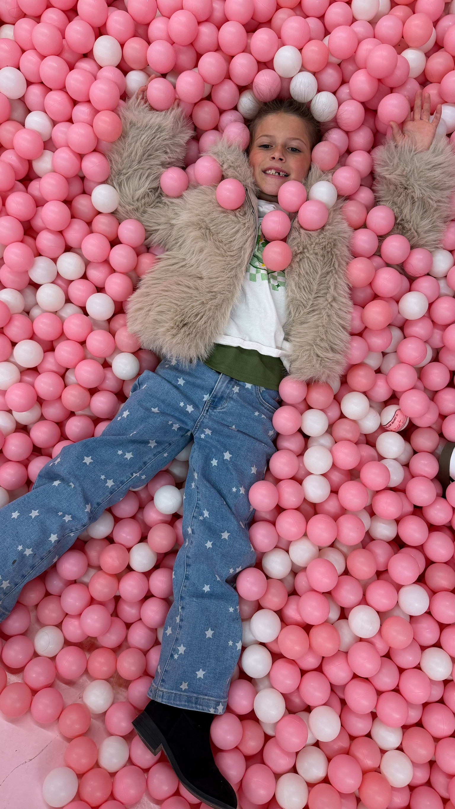 Check out these adorable finds for the kids! outfits for girls, faux fur coat, ankle boots, jeans with stars, kids fashion, jess fay 

 #LTKKids