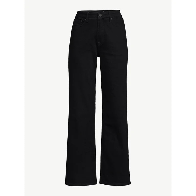 Free Assembly Women's Full Wide Straight Jeans | Walmart (US)