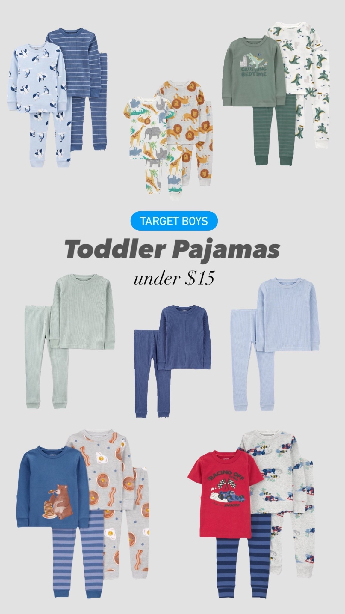 Under $15!? and so cozy & soft!

If you’re looking for winter pajamas for your toddler boy, Target has you covered right now with deals 🩵 Grab them while you can!

#LTKMom #LTKToddler #ToddlerBoy #ToddlerPajamas #2PiecePajamas #FindsUnder15 #Bedtime #RaceCar #BoyMom #PajamaSet #KidsPjs #KidsPajamas

#LTKBaby #LTKKids #LTKmomlife