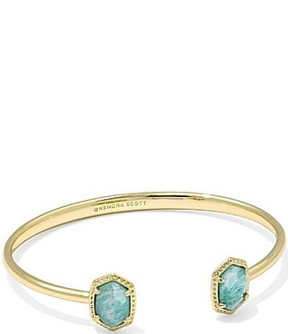 Kendra Scott Daphne Frame Cuff Bracelet - Gold Teal Amazonite | Dillard's