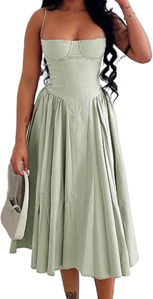 Y2k Dress Dress for Women Slip Dress Corset Dress Maxi Dress Drop Waist Dress Women Casual Dresse... | Amazon (US)