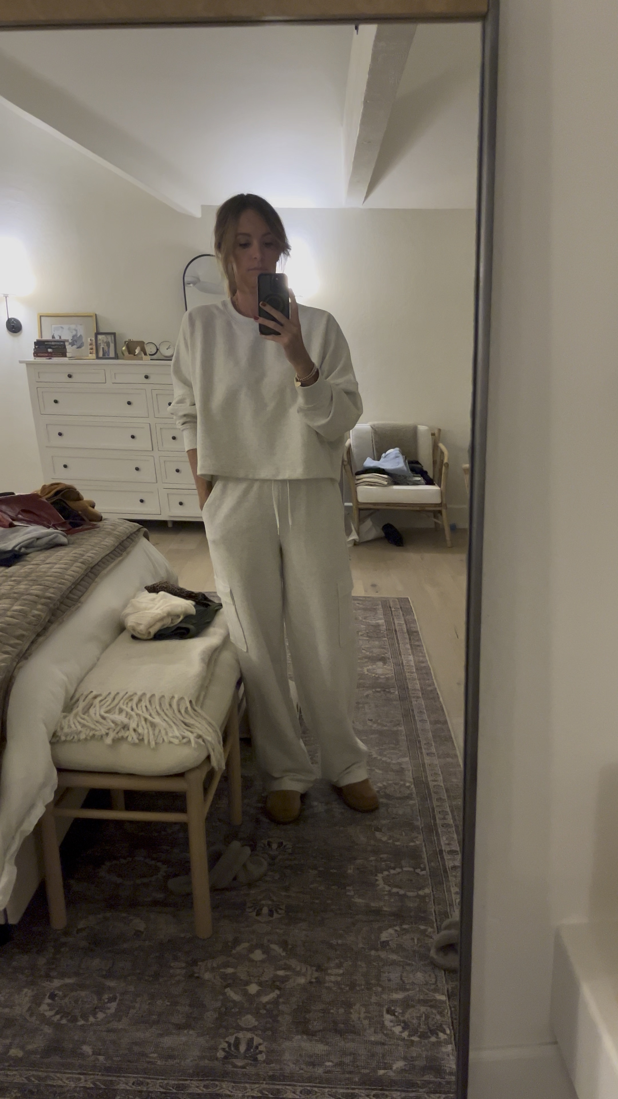 This too is marked down half off!!! And pants come in lengths.  Yasssss

Size up two sizes for oversized fit in top.   Pants true to size. I’m in small tall.  I’m 5’11

#LTKSaleAlert