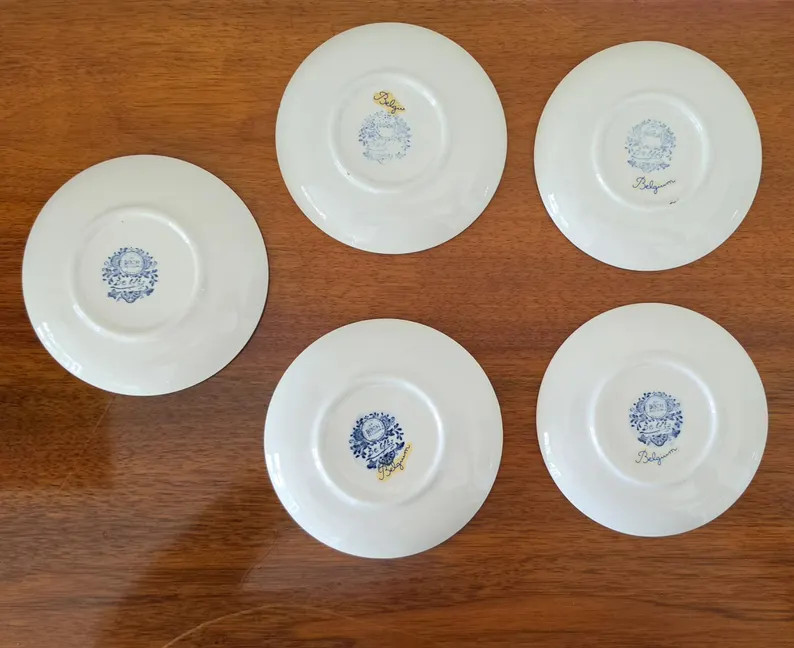 Set of Five 3-inch Boch Delfts Butter Pat Dishes | Etsy (Global)