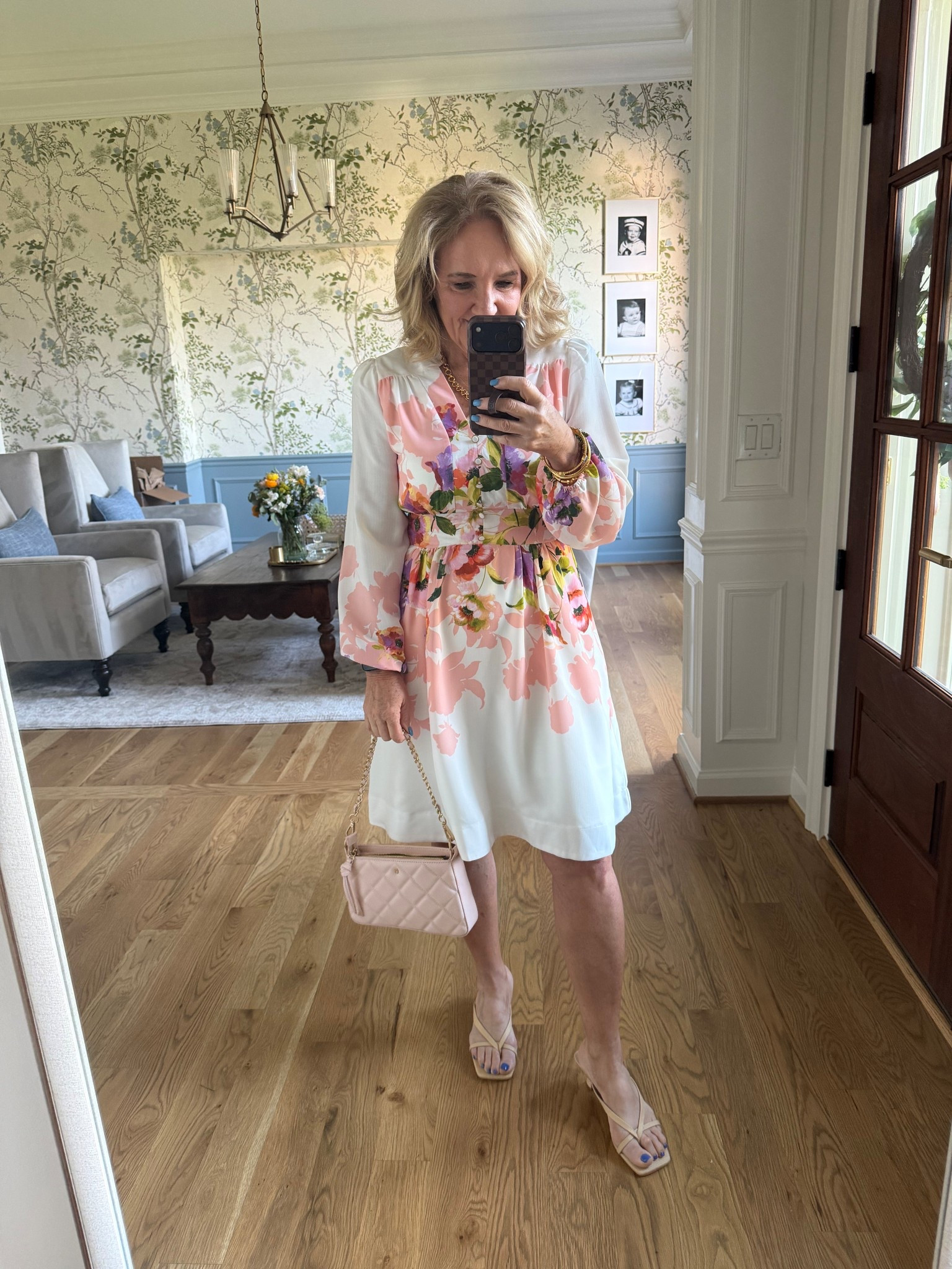 Easter Palm Sunday dress! Wearing an 8 and it’s pretty fitted in the waist. Size up if inbetween. It’s so pretty. I love it. 

Purse is on sale and beautful quality! 

#LTKSeasonal #LTKOver40 #LTKPetite