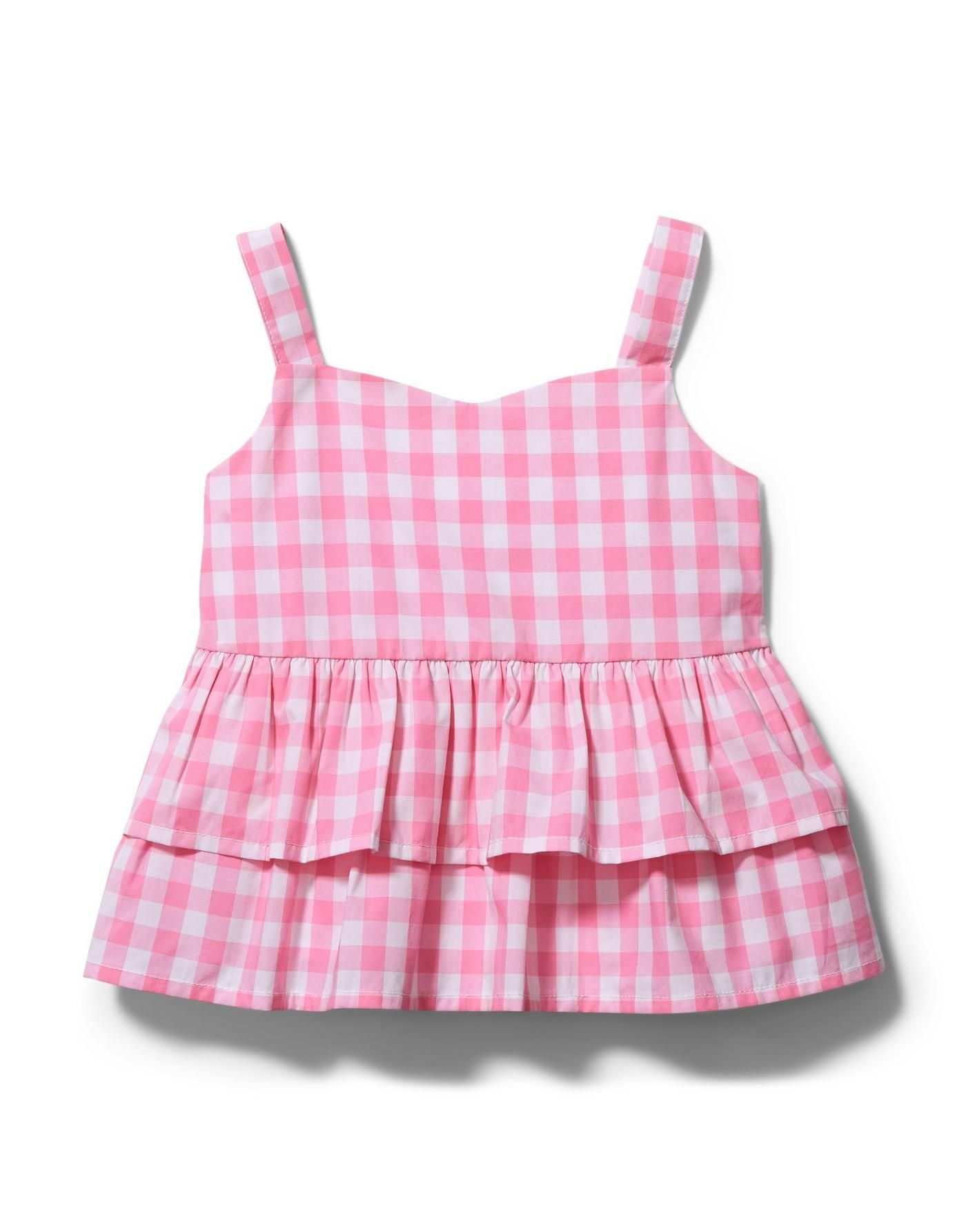 Gingham Tiered Ruffle Top | Janie and Jack