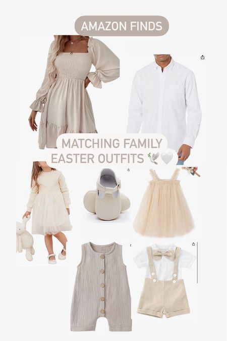 Matching neutral family Easter outfits 🕊️🤍

#LTKfamily #LTKfit #LTKSeasonal