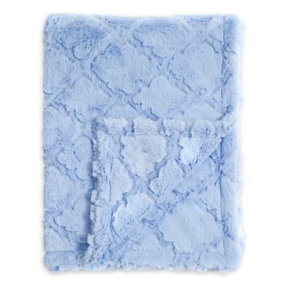 Baby Laundry® Plush Baby Blanket in Blue | buybuy BABY