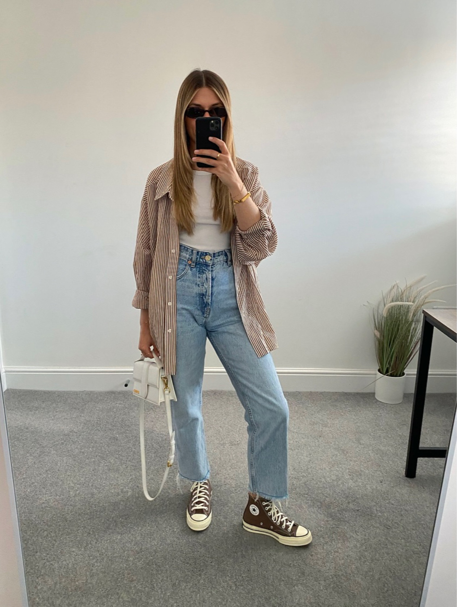 Brown Converse With Jeans Converse Chuck 70 Hi Trainers In Dark