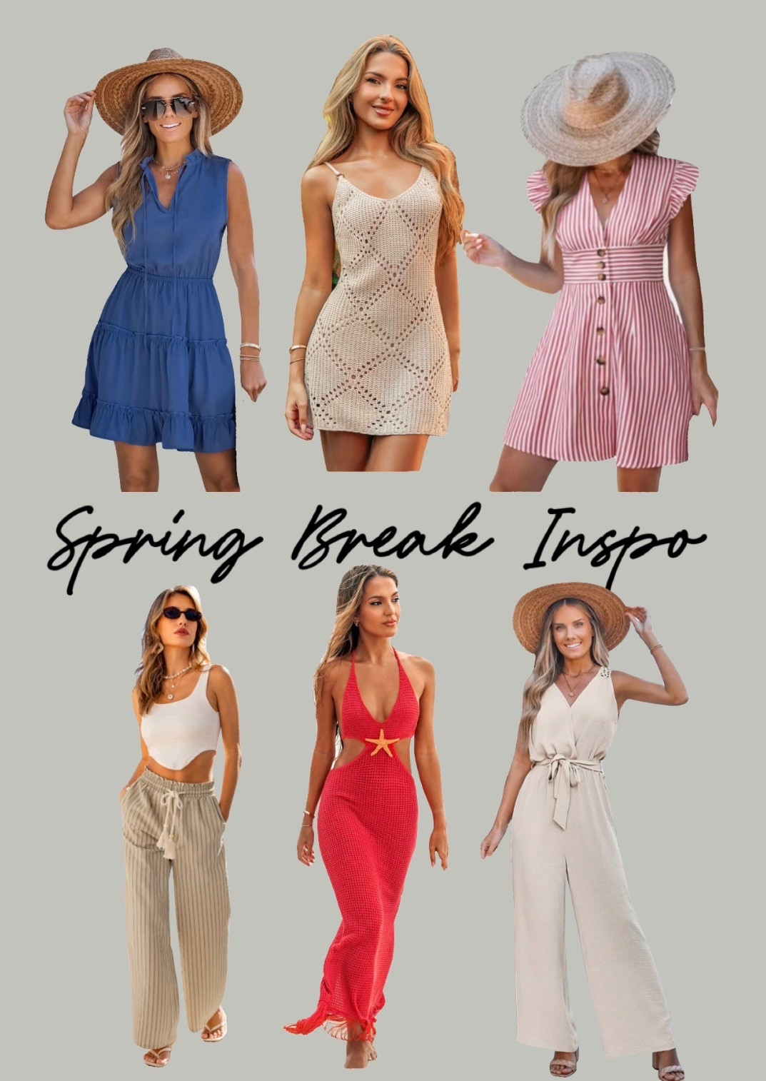 Spring break resort wear inspo. 


#SpringBreakOutfits #SwimwearWomen #VacationOutfits #ResortWear #BeachStyle #CruiseStyle

#LTKSwim #LTKSpringSale #LTKTravel