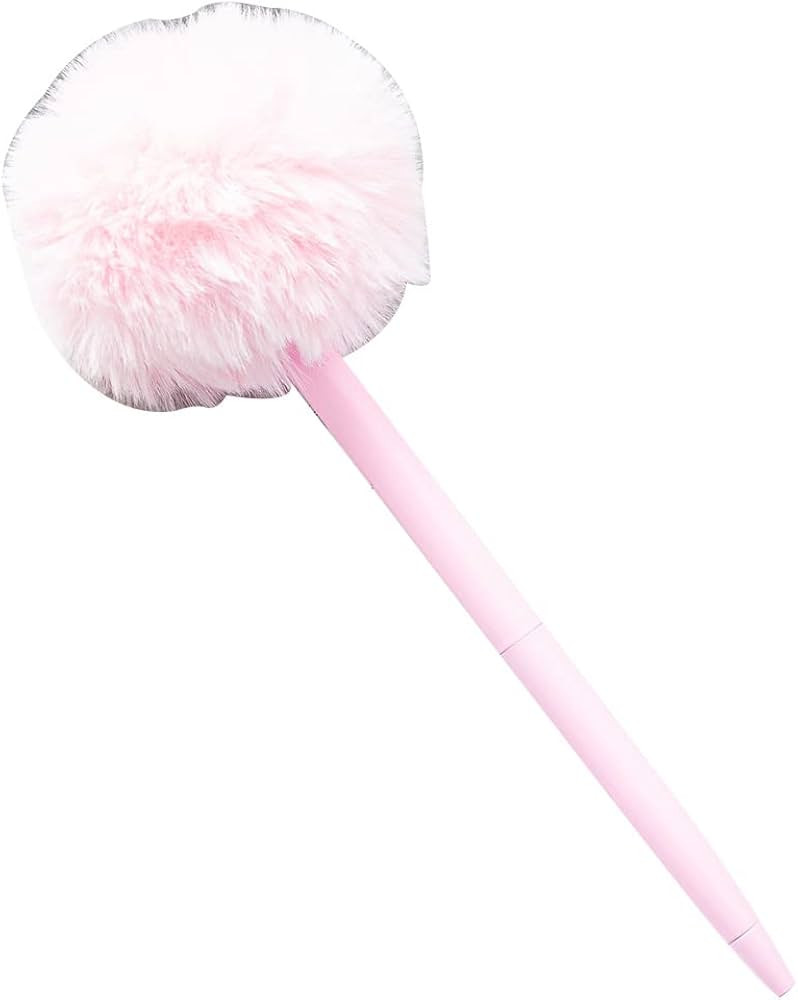 Cute Fluffy Pom Pom Pen,Plush Pompom Ball Ballpoint Pen Metal Pen Journal Pen for Kids Adult Gift... | Amazon (US)