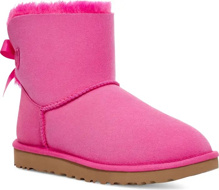 UGG® Mini Bailey Bow II Genuine Shearling Bootie | Nordstrom | Nordstrom