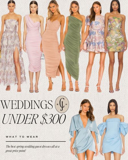 Spring & Summer Wedding guest dresses under $300