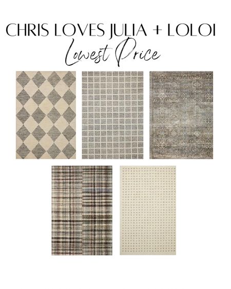 Lowest price on CLJ + LOLOI’s new collection as well as my new favorite rugs I just added to my home!