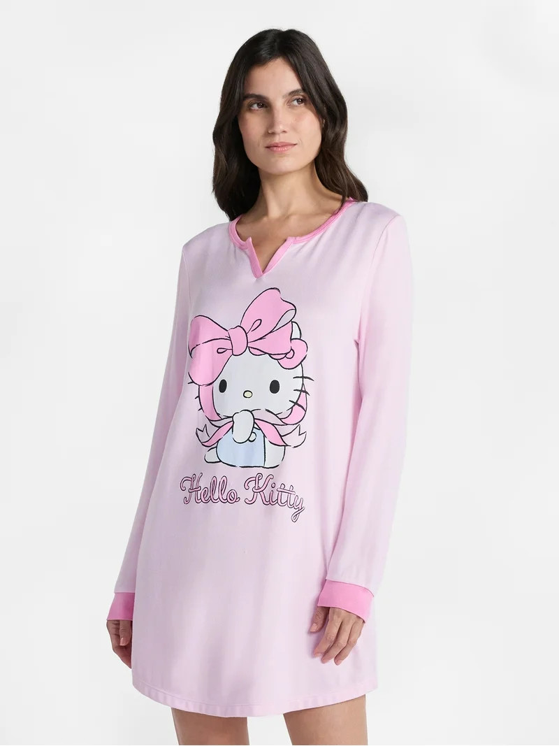 Hello Kitty Women's Valentine's Day Sleepshirt, Sizes XS-3X | Walmart (US)