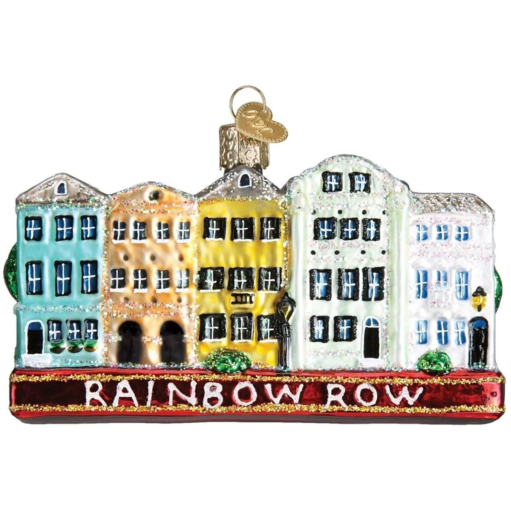 Old World Christmas Glass Blown Ornament - Rainbow Row | 20100 | Lowe's